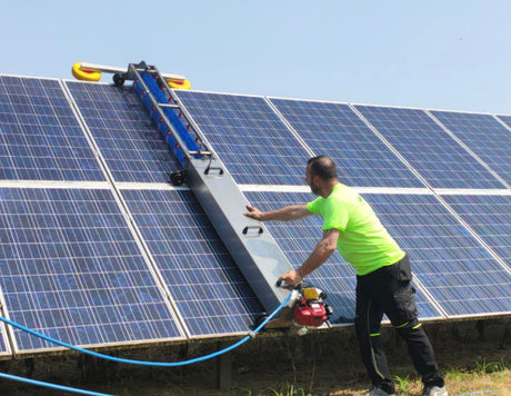 KSolara California Model - Ground Mount Solar Cleaning