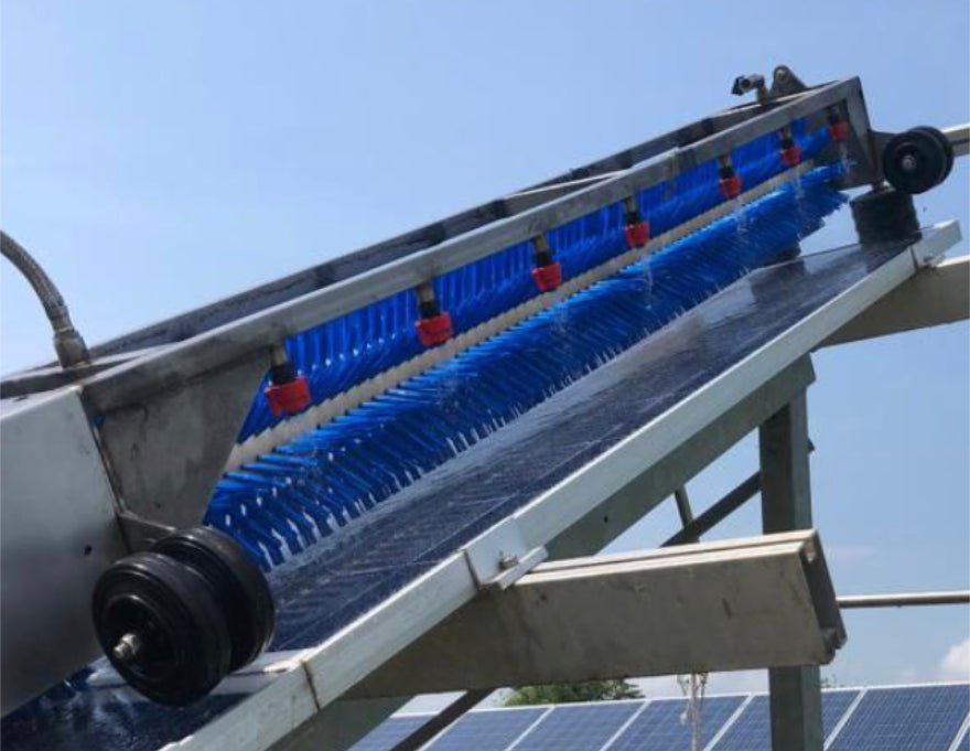 KSolara California Model - Ground Mount Solar Cleaning