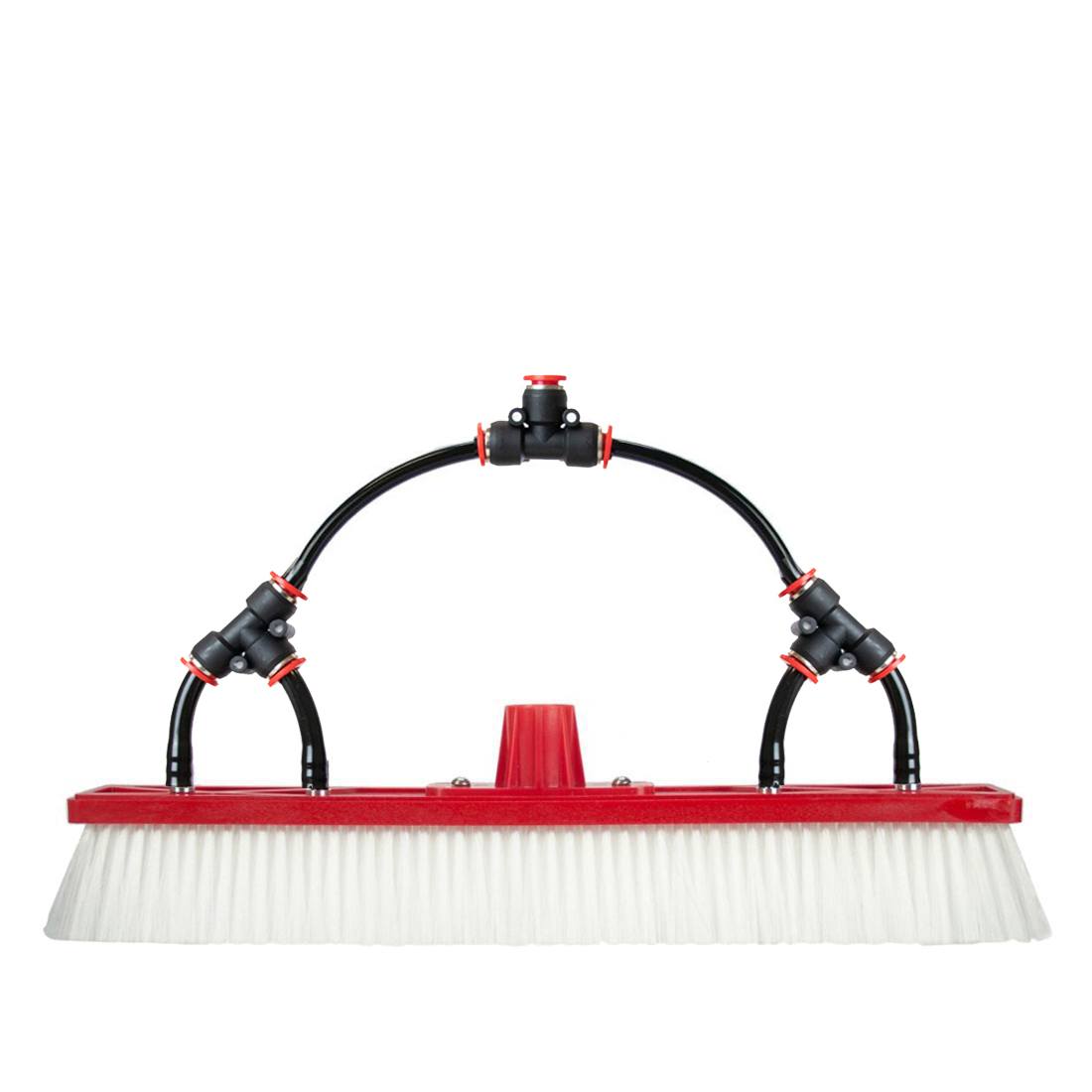 Tucker Double Trim Brush with Euro Socket and Four Fan Jets - 18 Inch