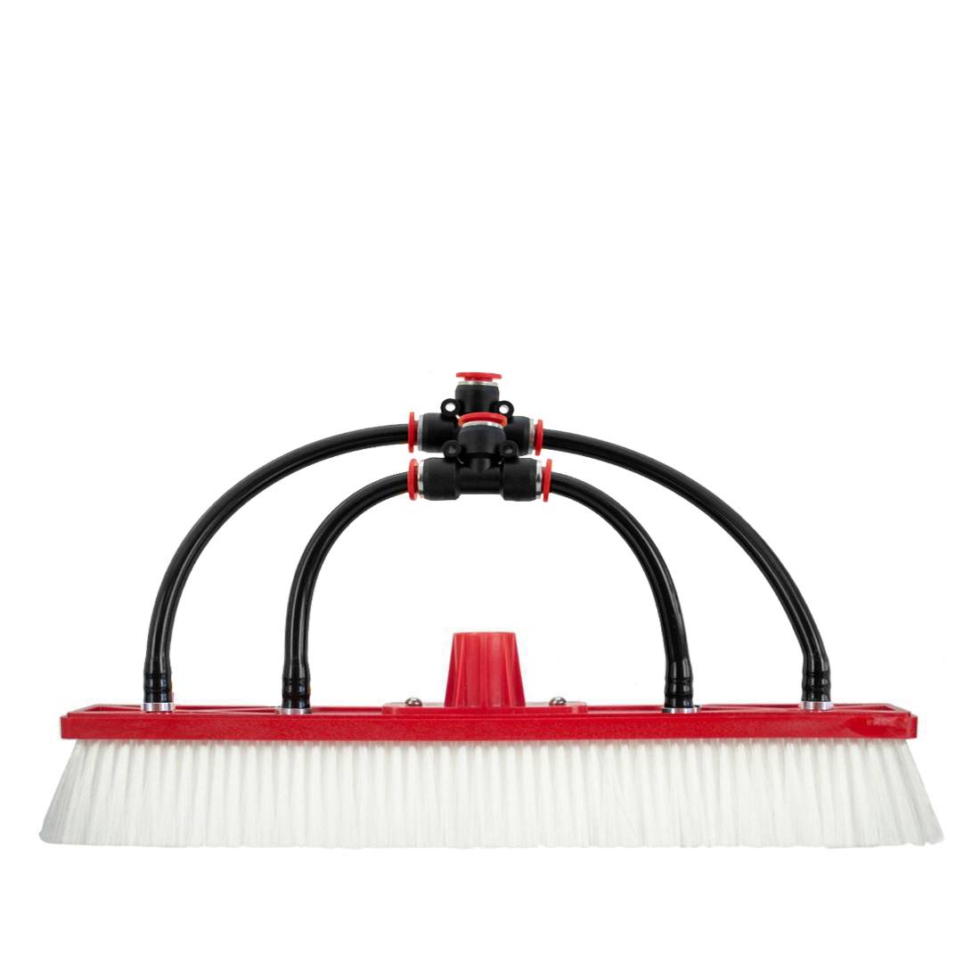 Tucker Hybrid Brush with Euro Socket and Four Fan Jets - 18 Inches