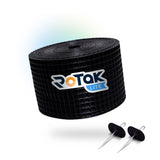 ROTAK Critter Guard LITE | 6in x 100ft Solar Panel Bird Prevention Roll Kit with 100 Fastener Clips | Galvanized Black PVC Coated ½ inch Wire Roll Mesh (6" LITE + 100 Clips)