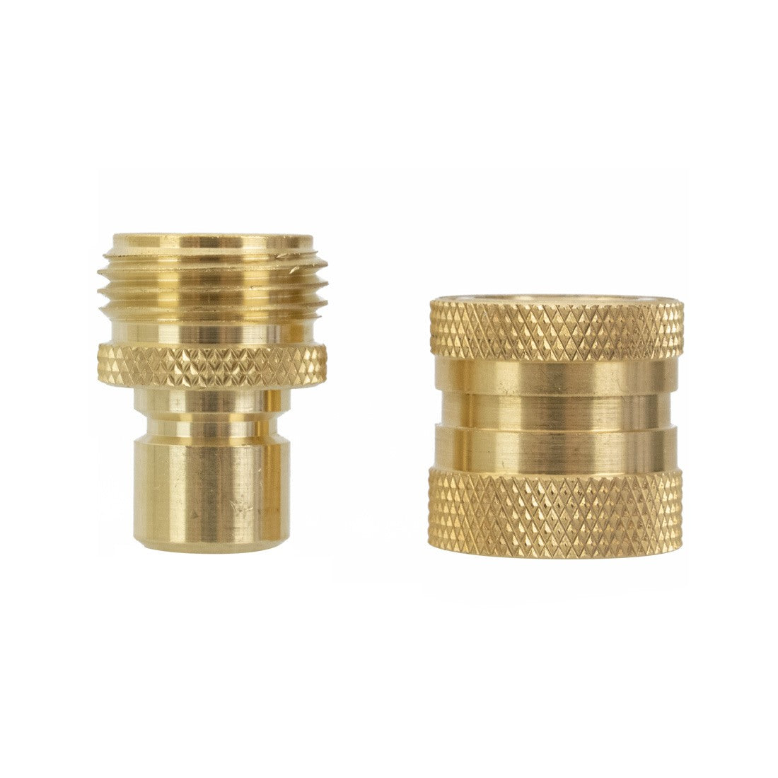 Garden Hose Quick Connect Male and Female Set - Brass