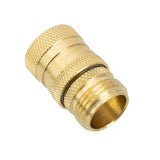 Garden Hose Quick Connect Male and Female Set - Brass