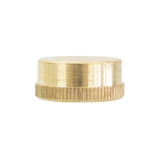 Garden Hose Cap with Washer - Brass