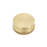 Garden Hose Cap with Washer - Brass